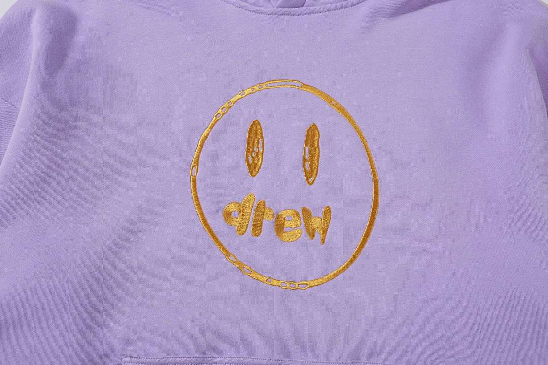 Drew House 228 DREW HOUSE SSENSE Exclusive Painted Mascot Hoodie Collab Limited Embroidered Velvet Black Purple S M L - Image 11
