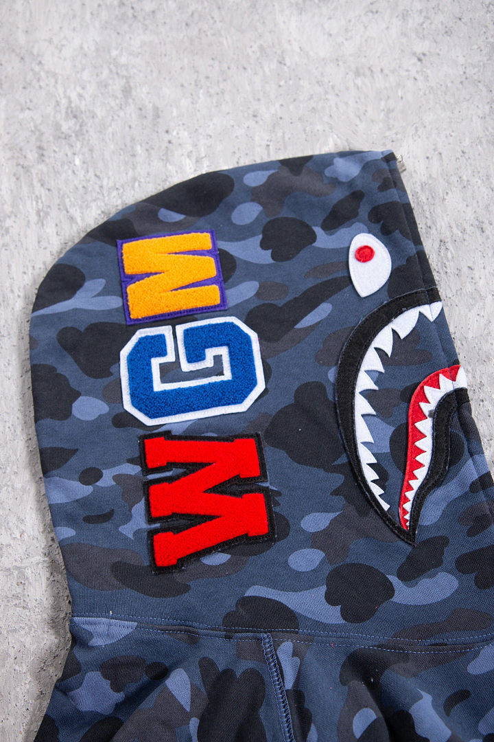 Bape 438 : Green Camo Red Yellow Purple Pink Blue Grey White Black S-XL - Image 50