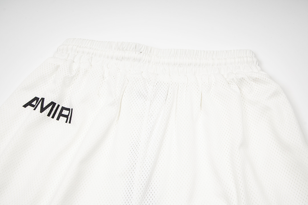 AMIRI 148 Logo Print Short Black White S M L XL 9934# - Image 23