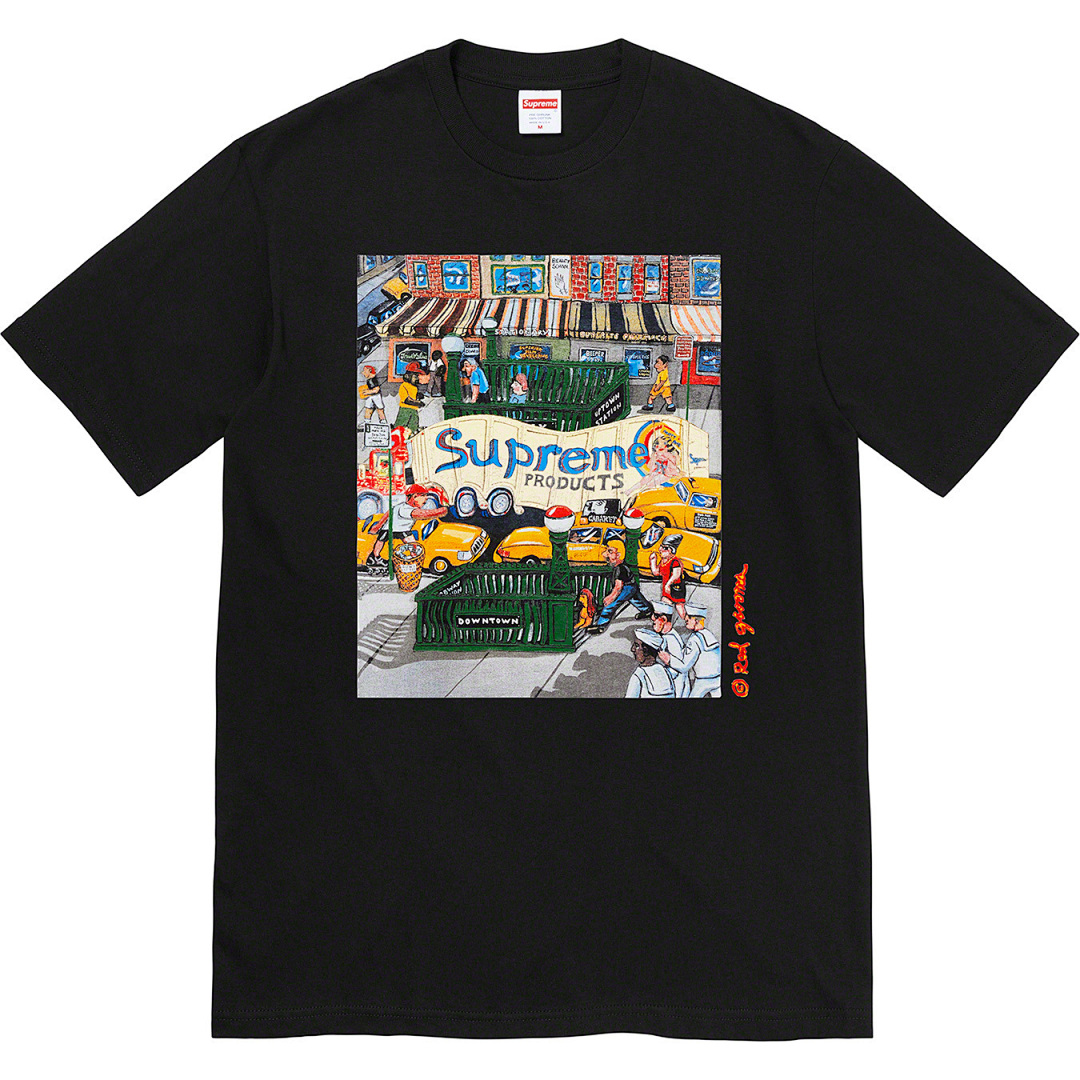 Supreme 118 SS22 Manhattan Tee Short Sleeve City Black White S M L