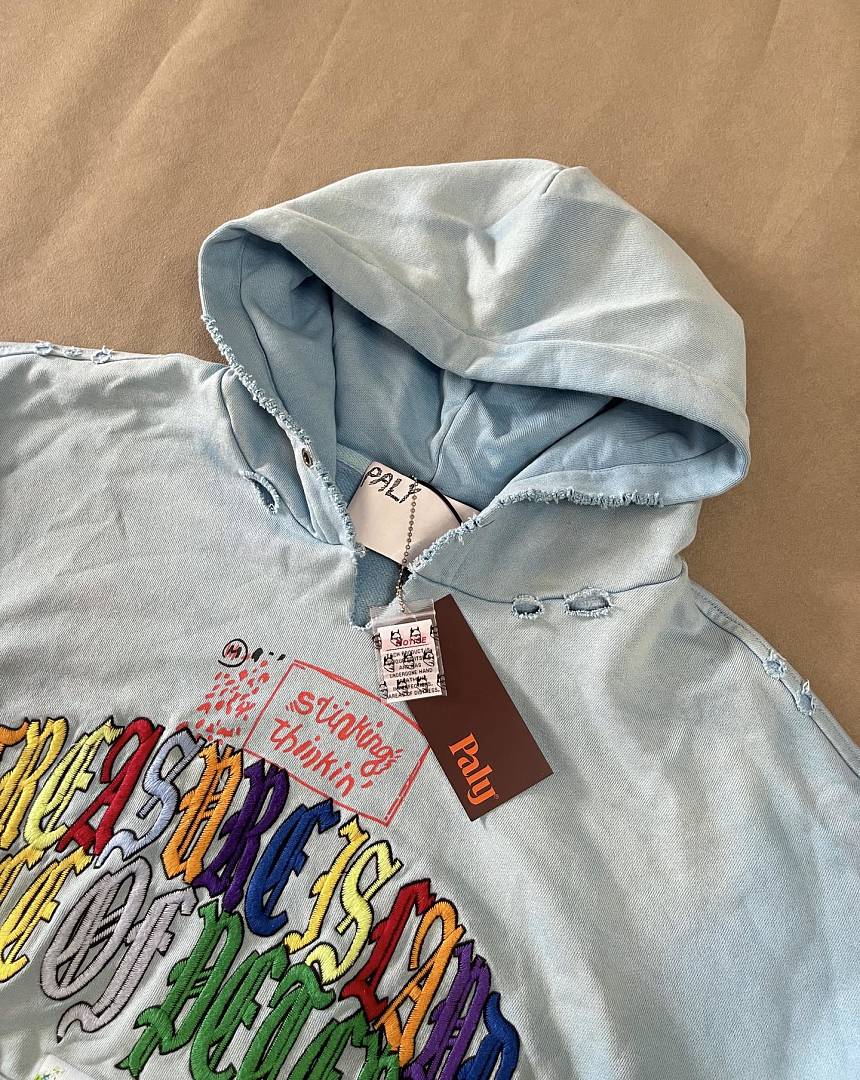 Unbranded 278 Paly Hollywood Bobby Driscoll Graphic-Print Distressed Hoodie : Kids Blue S M L - Image 7