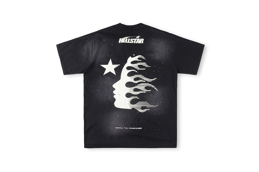 Hellstar 168 HELLSTAR STUDIOS Small Diamond Water Solid Cotton Short Sleeve Black S-XL
