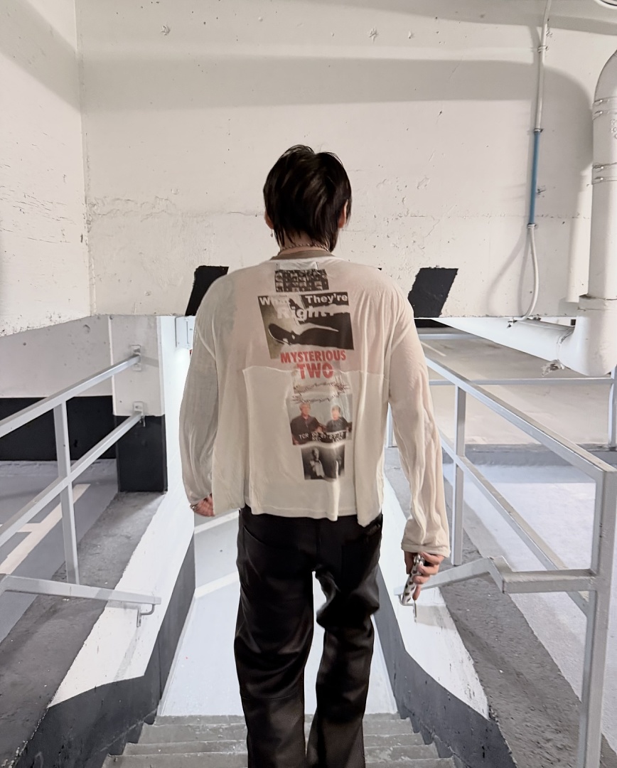 Off-White 148 Paly Hollywood Heavens Gate Ringer Long-Sleeve Tee FEZ Long Sleeve T : Off White S M L - Image 14