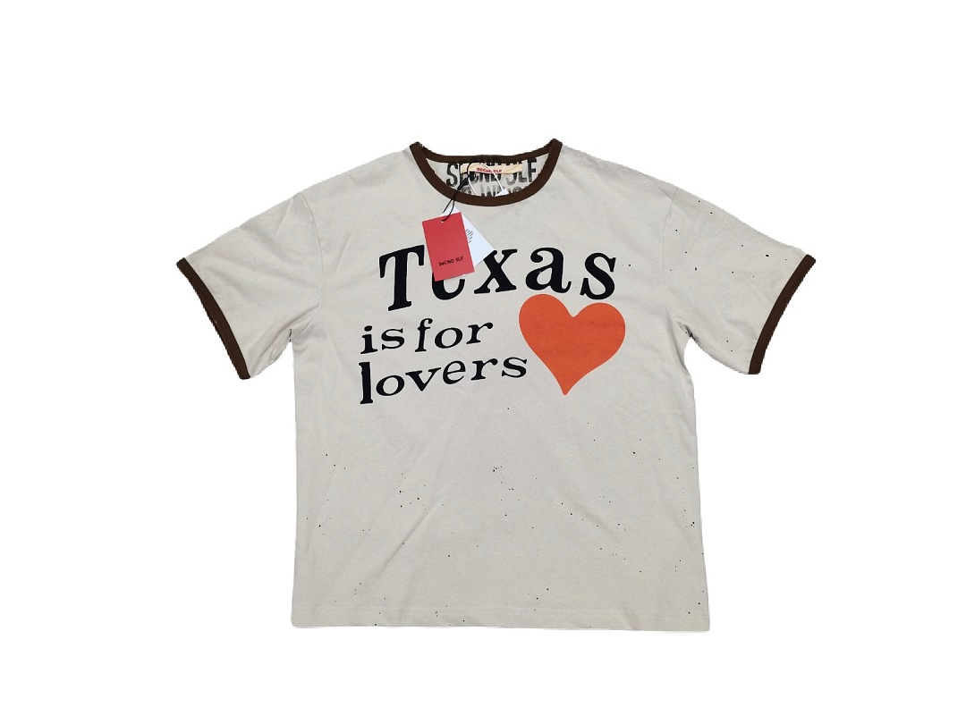 Unbranded 128 SECND SLF Texas Red Washed Short Sleeve T : S M L