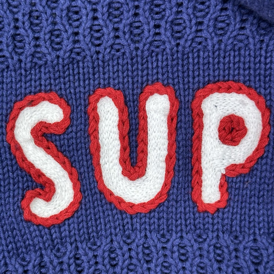 Supreme 538 SS25 FOOTBALL HOOD SWEATER Fleece Black White Blue S-XL - Image 29