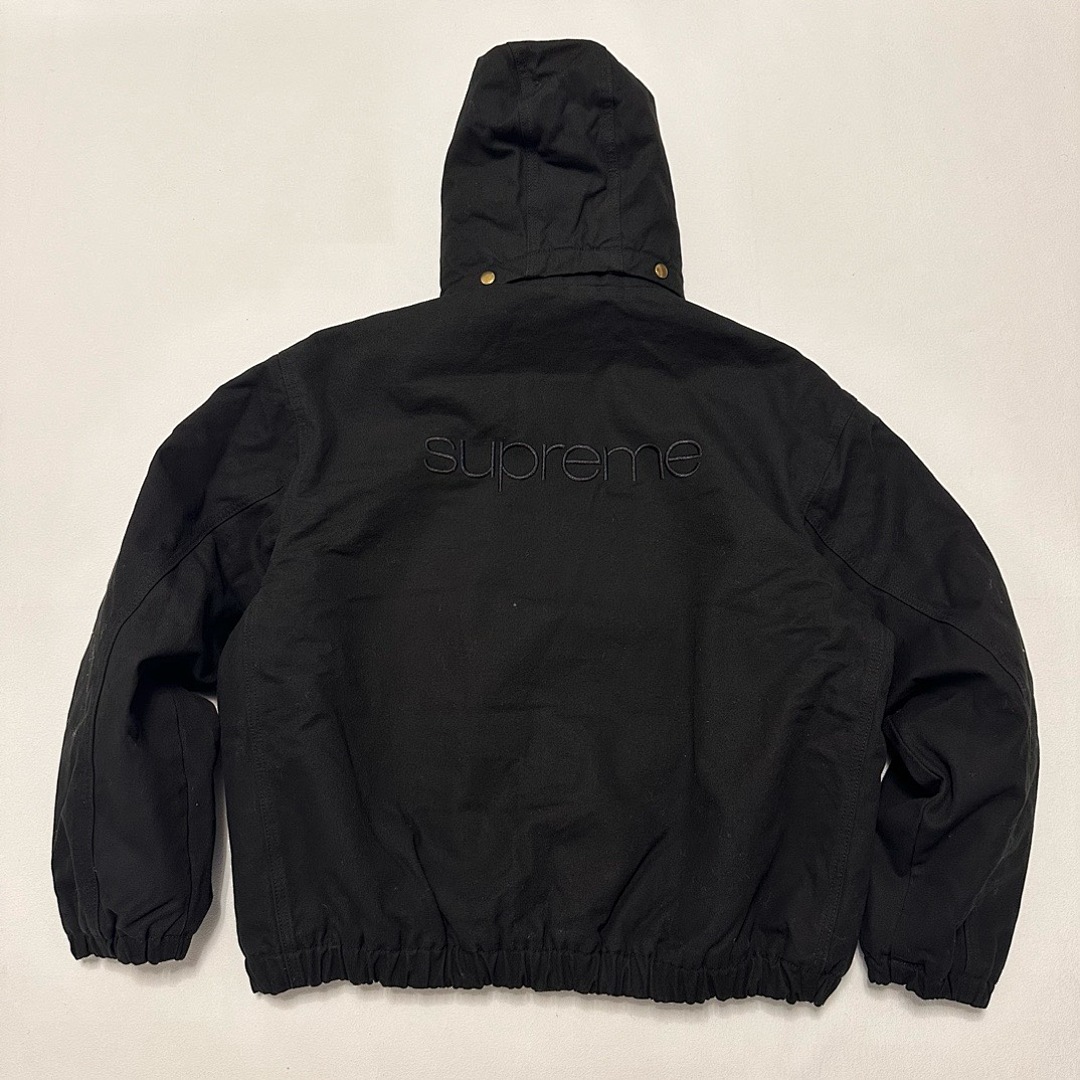 Supreme 598 24Fw Faux Shearling Lined Bomber Jacket Velvet Black White Water Blue S-XL - Image 24