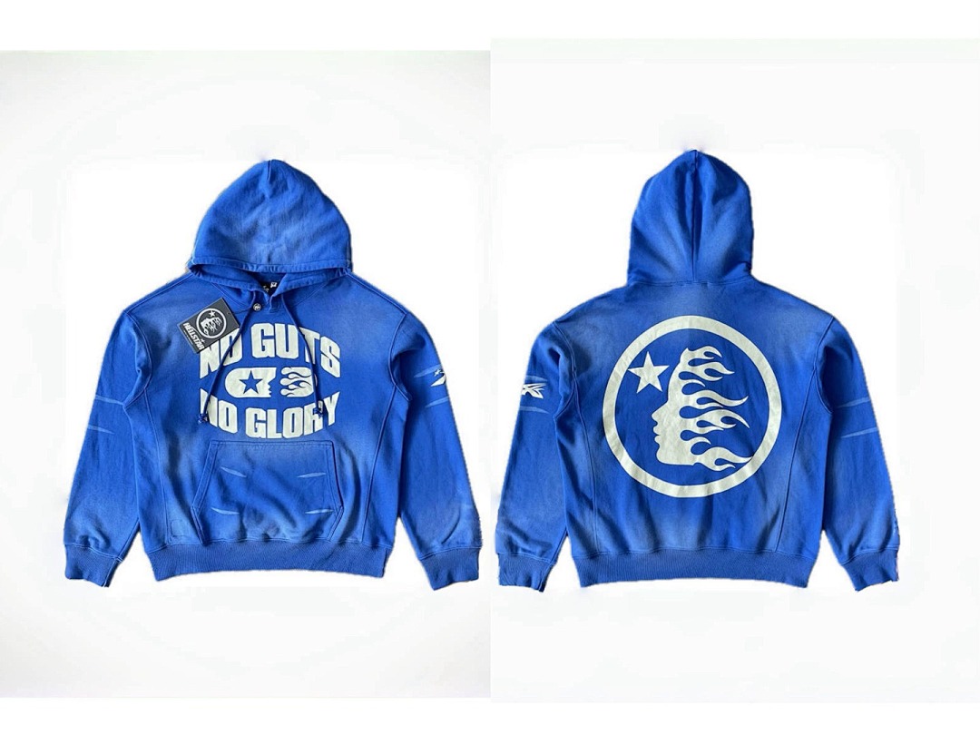 Hellstar 258 Hellstar Studios No Guts Glory Hoodie Pants Water Blue S-M-L-XL - Image 14