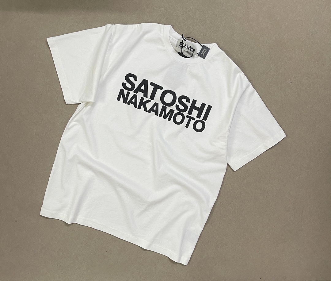 Unbranded 128 Satoshi Nakamoto Vintage Tee T Washed Black White S M L - Image 13