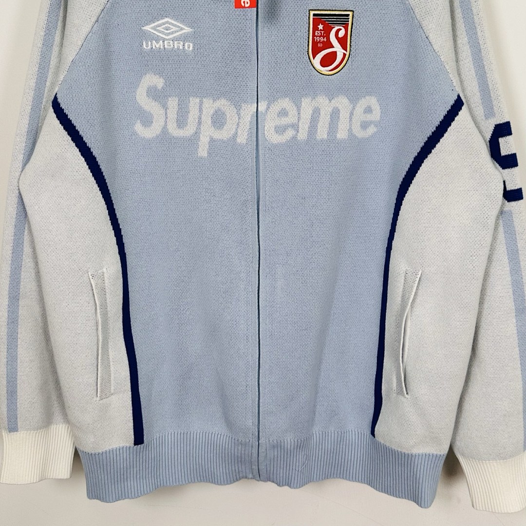 Supreme 398 SS25 Collab Fleece Black Red Purple Light Blue S - Image 45