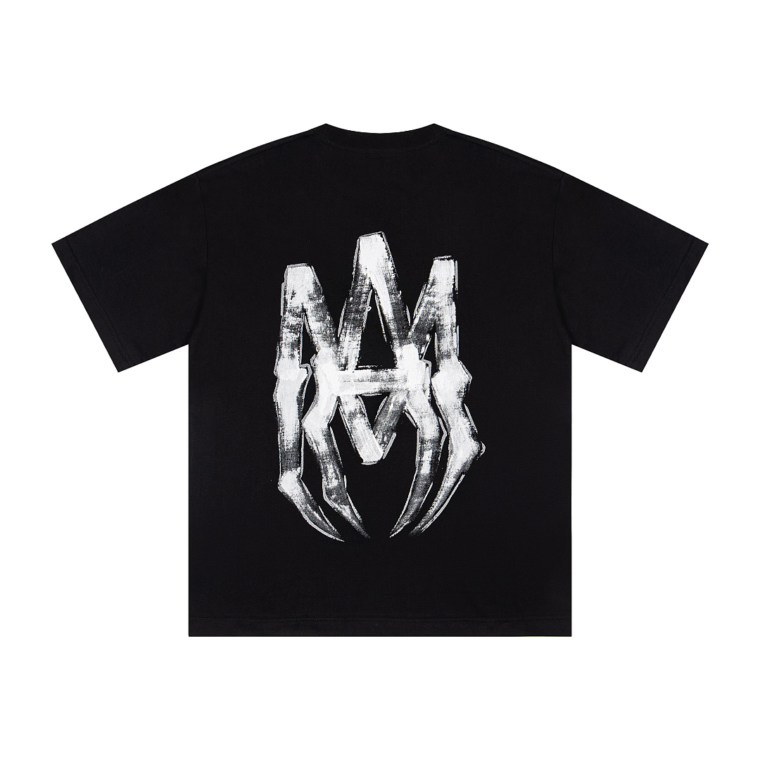 AMIRI 118 26Ss New Short Sleeve T Black White S M L XL 9927# - Image 4