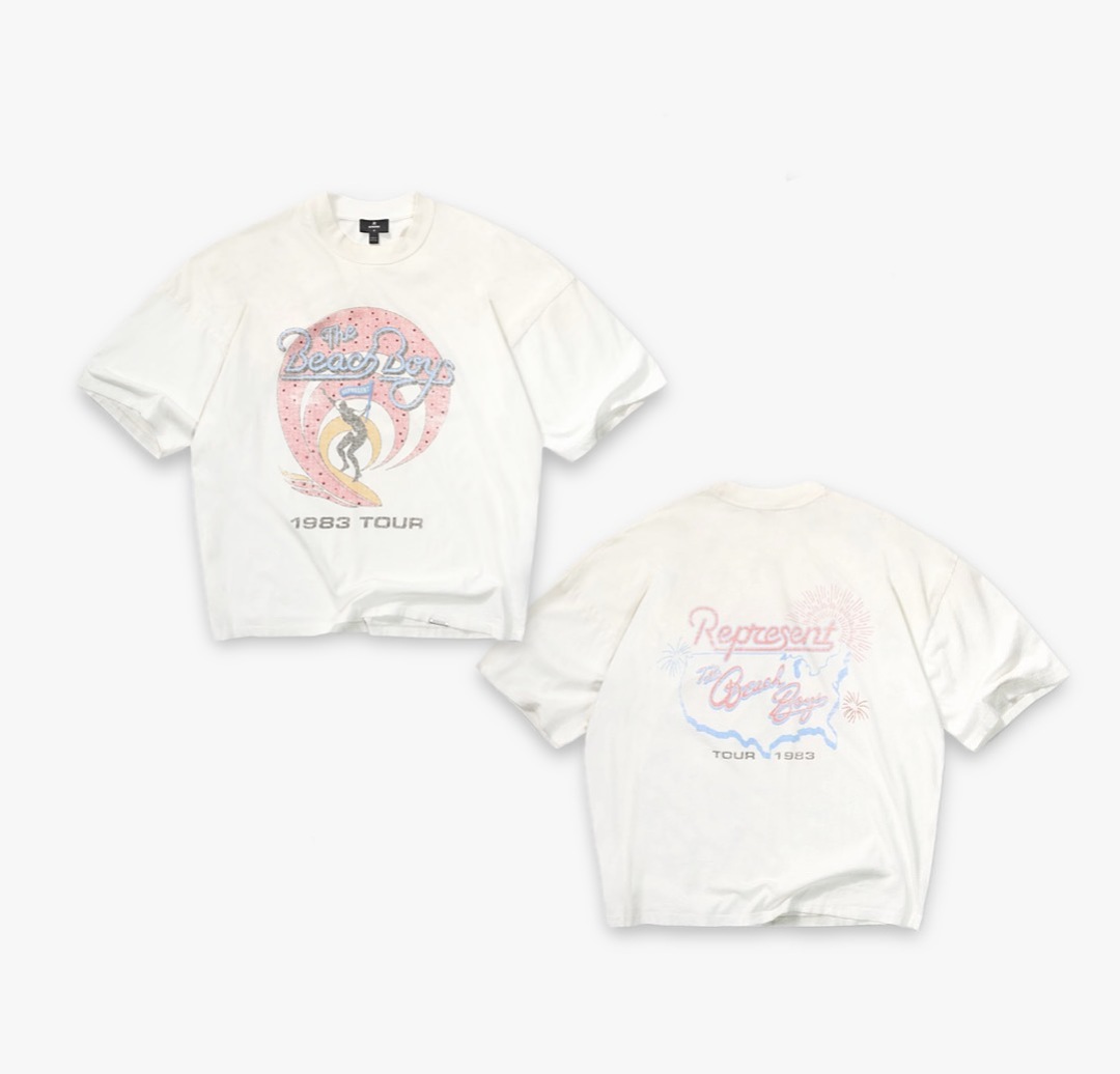 Off-White 138 Represent × The Beach Boys Collab T : S M L XL Off (White) - Image 3