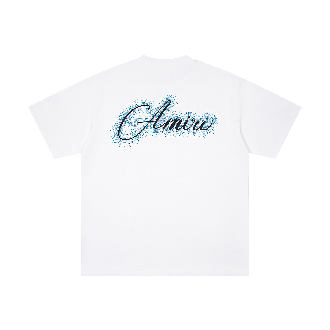 AMIRI 118 Wide Version Model Short Sleeve T Black White S M L XL 9947# - Image 10