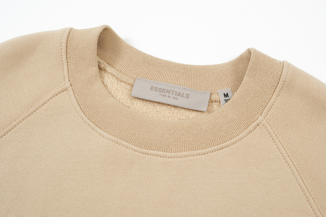 Essentials 98 ESS LOGO Sleeve Collar Purple Mist Blue Brown Black Big White Yellow Sand S-XL 6204# - Image 67