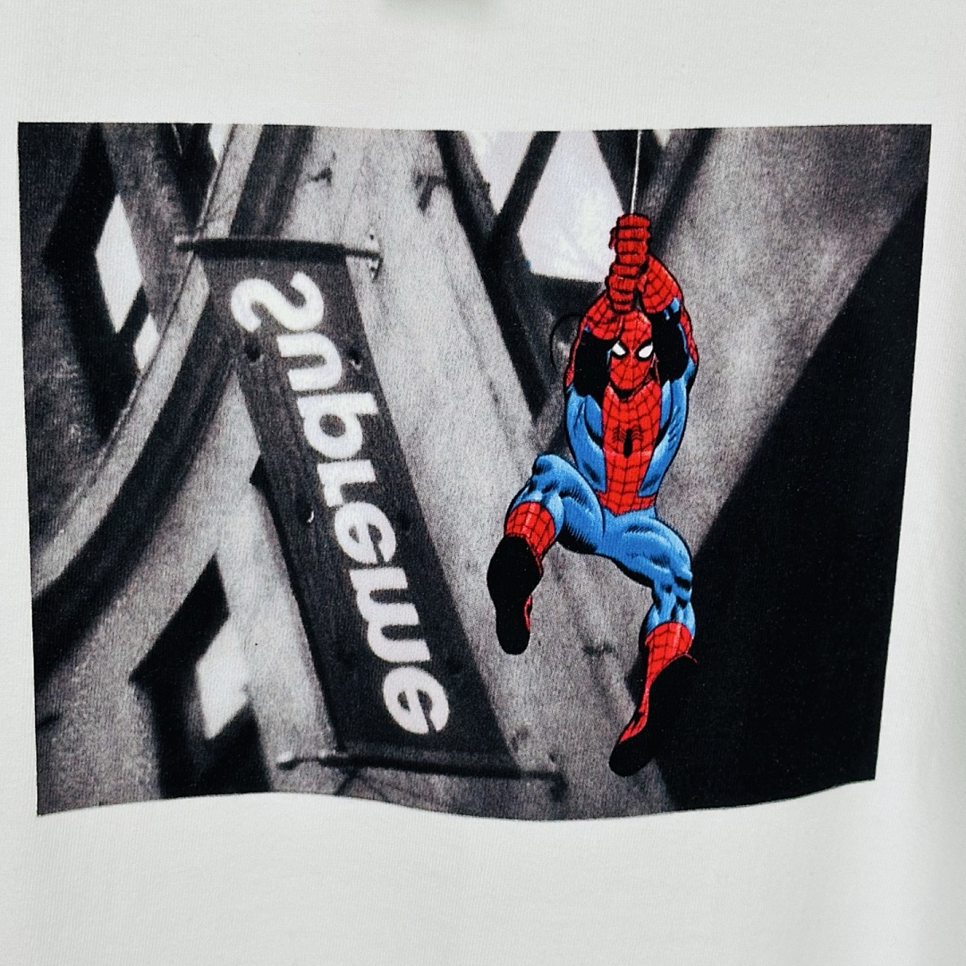 Sp5der 148 SS26 T SPIDER-MAN TEE Print Short Sleeve Black White S- XL - Image 21