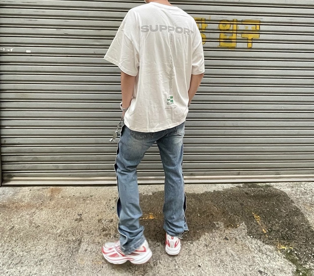 Unbranded 98 Grailz Limited Exclusive Label Logo Print Wide Short Sleeve T Black White 1 2 3 G167# - Image 41