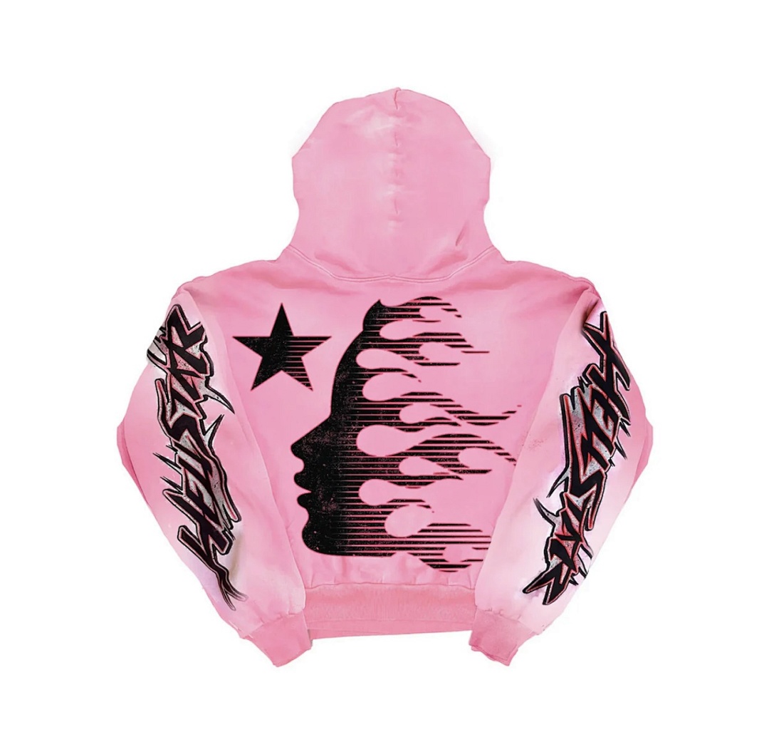Hellstar 258 Hellstar Studios Brainwashed Hoodie With Brain Water Pink S-M-L-XL