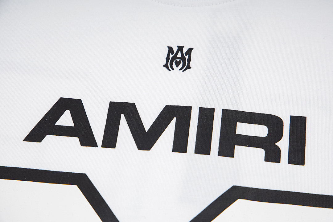 AMIRI 118 Wide Version Model Short Sleeve T Logo 22 Limited Exclusive Print High Wind Black White S M L XL 9909# - Image 18