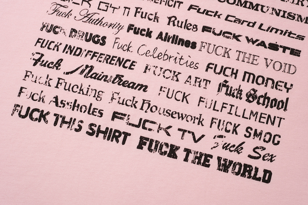 Unbranded 128 VTM Label Logo Print Short Sleeve T Pink Black S-XL V5208# - Image 8