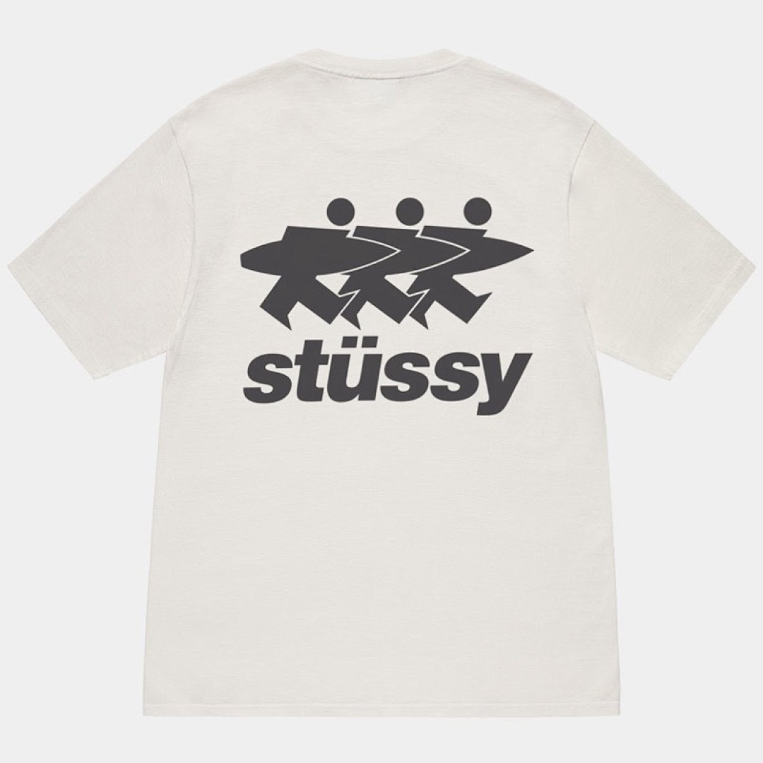 Stussy 98 STU 24SS SURFWALK PIGMENT DYED TEE Small Print Short Sleeve T : Black White S M L XL Y2413# - Image 4