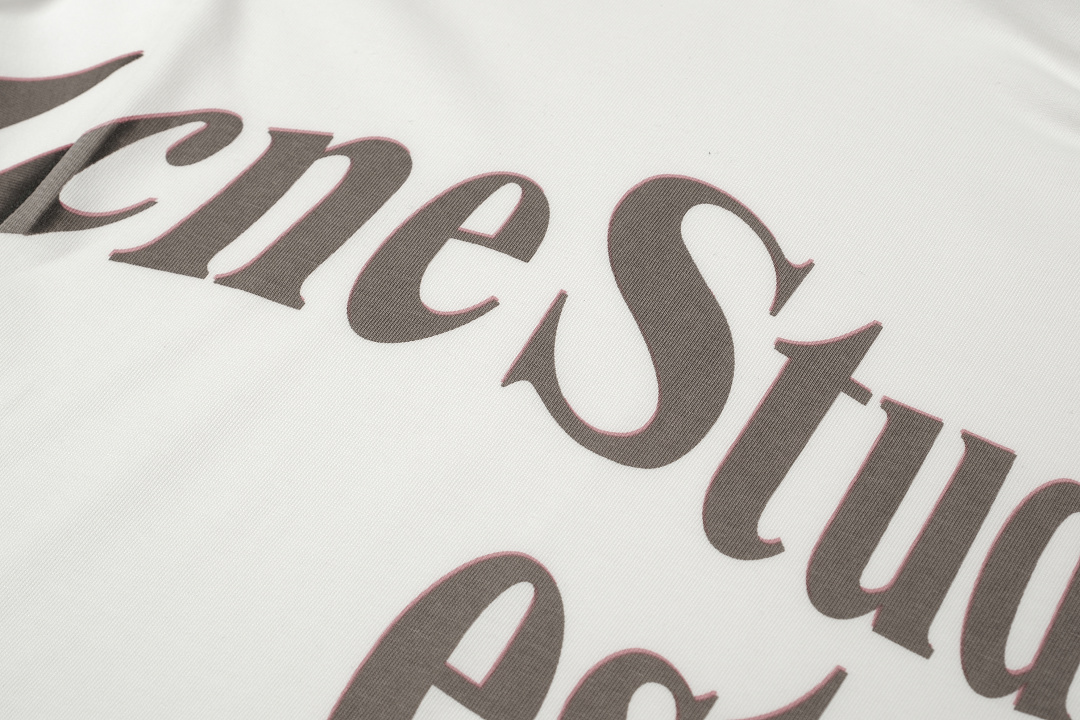 Acne Studios 128 AC Wind Print Short Sleeve T White S-XL 8216# - Image 6
