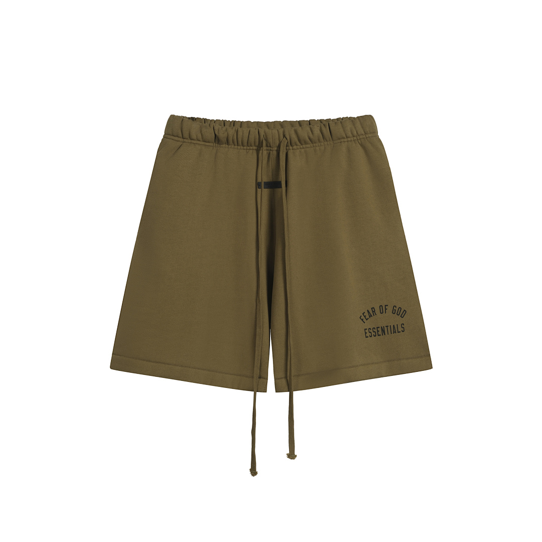 Essentials 148 Ess Fall24 BACK TO SCHOOL Fleece Soccer Short Print Black Green Olive Oatmeal Grey Sea Blue S-XL - Image 55