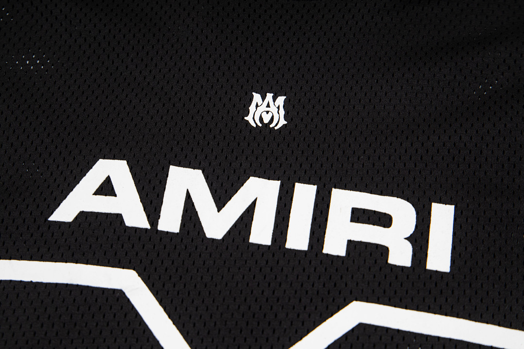 AMIRI 128 Canvas Logo Print Short Sleeve T Black White S M L XL 9935# - Image 9