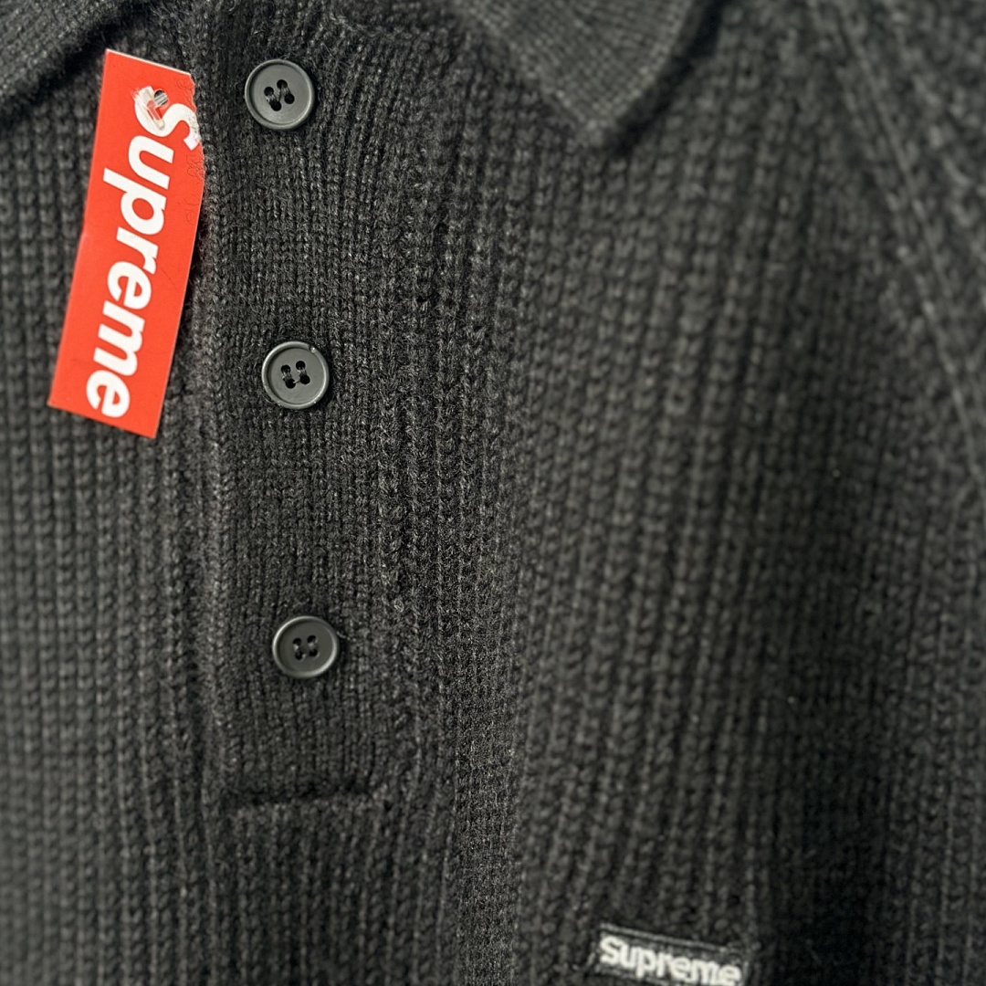 Bape 398 FW25 SMALL BOX POLO SWEATER Embroidered Label Long Sleeve / Fleece Black Pink Camo S-XL - Image 14