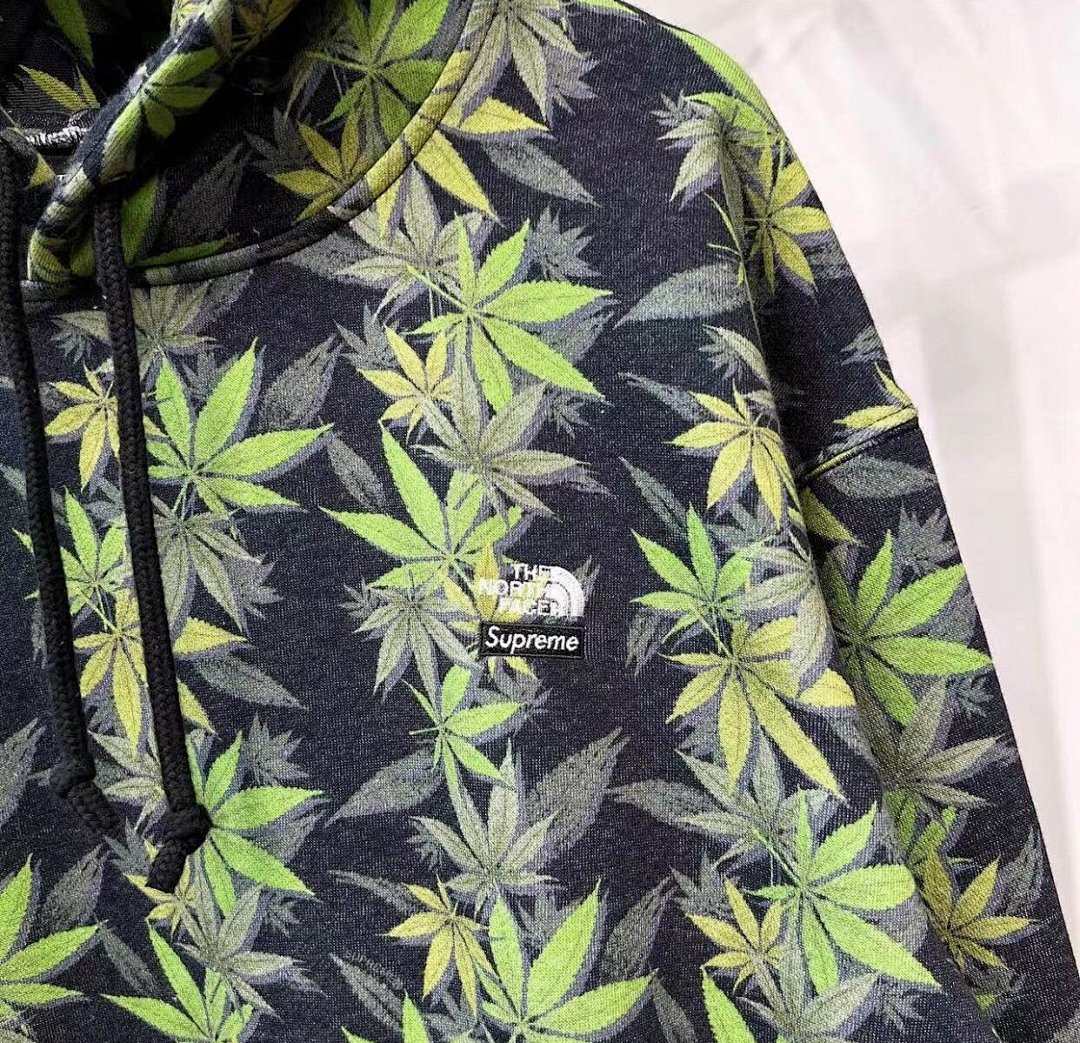 The North Face 338 TNF Collab FW23 THE LEAF HOODED Black (Green White S M L) - Image 10