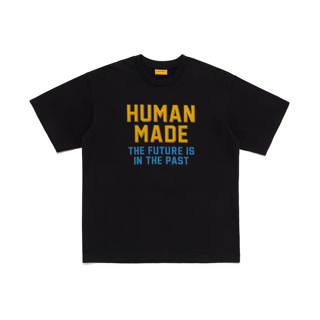 Human Made 118 HUMAN MADE SS25 Wind Print Wide Short Sleeve T : Black White S M L