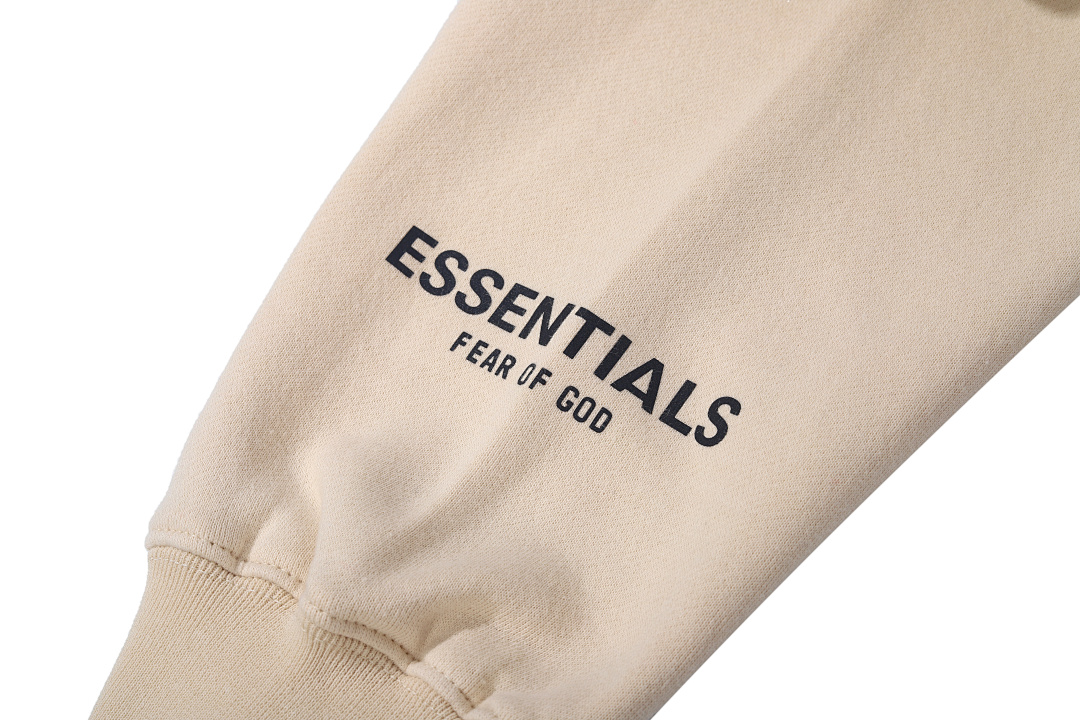 Essentials 98 FEAR OF GOD ESSENTIALS FOG Sleeve LOGO Collar White Blue Light Black Apricot High Grey Camel S-XL 6675# - Image 96