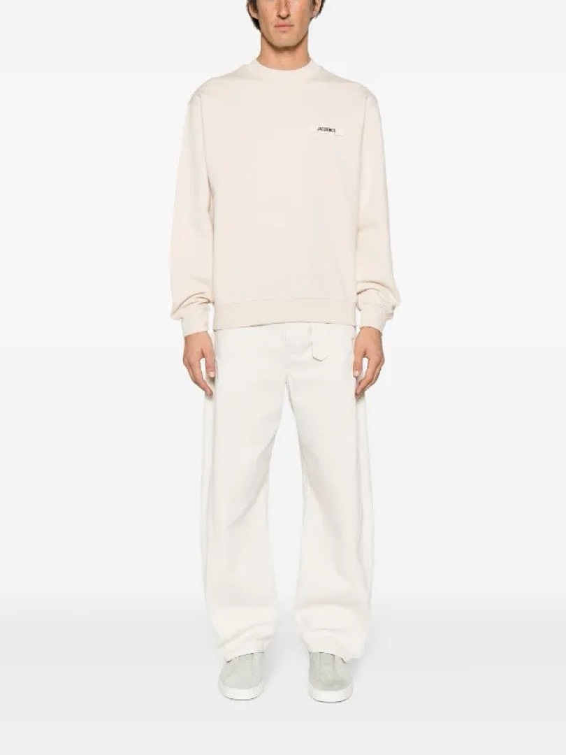 Unbranded 198 Jacquemus 26 New Embroidered Strap Label Logo Collar Top Black Beige Coffee Khaki S-XL - Image 16