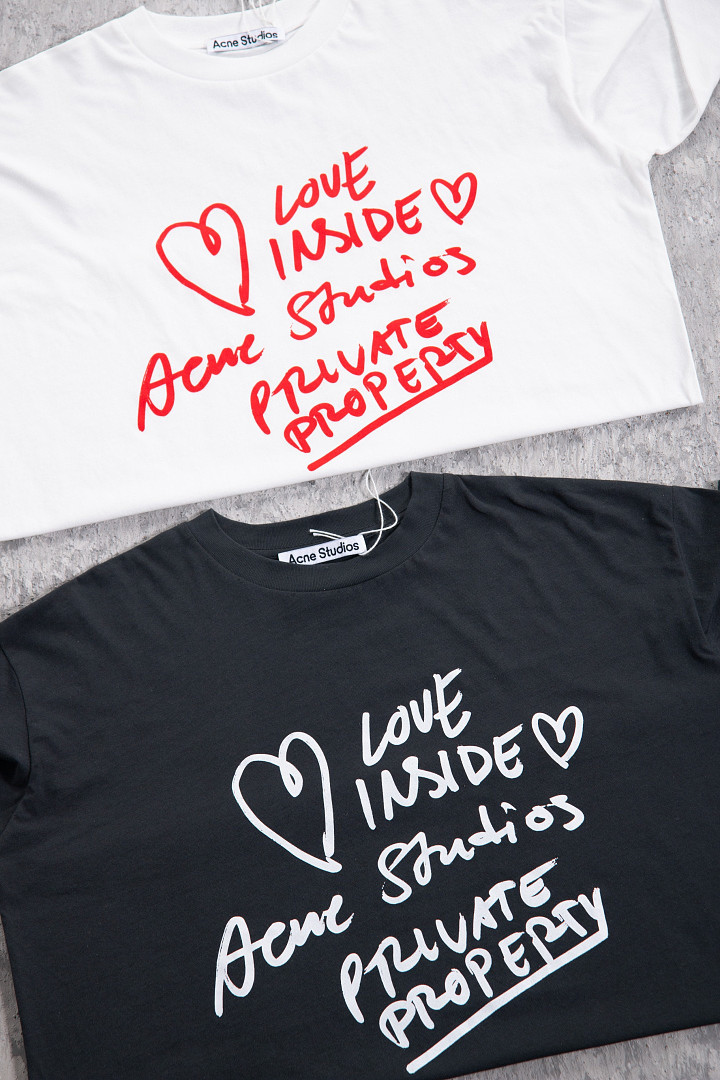 Acne Studios 158 Valentines Day Limited Long Sleeve : White Black S-XL - Image 11