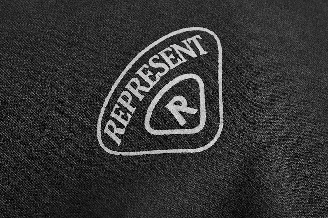Represent 238 Represent World Championship BOXY Hoodie “ Military ” Print Washed : Black S M L - Image 6