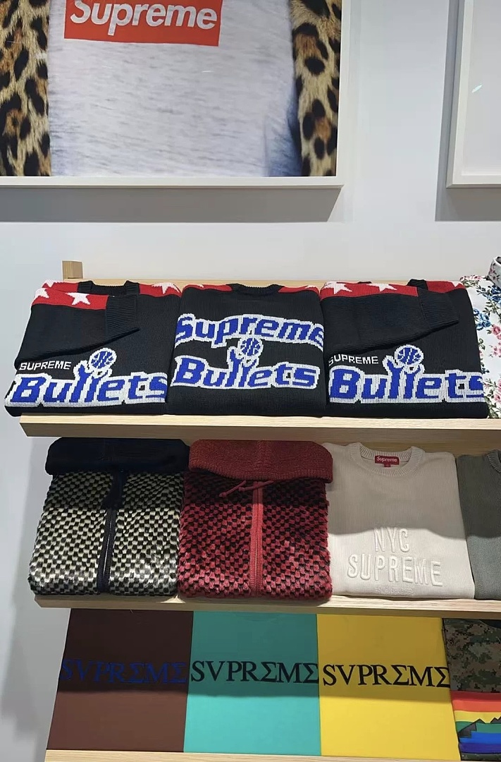 Supreme 328 SS26 Mitchell & Ness Sweater Bullets Fleece Black S-XL - Image 14