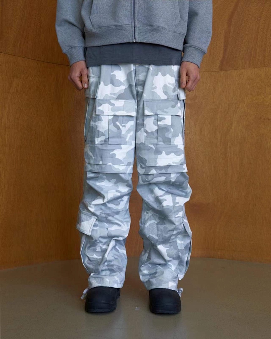 Bape 338 FAR CAMO CARGO PANT Snow Green Grey S-L 7267# - Image 45