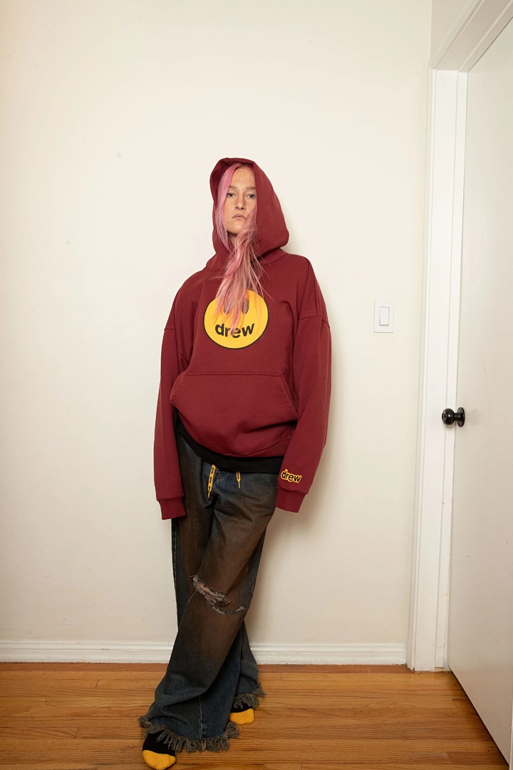 Drew House 238 DREW HOUSE 22SS Mascot Hoodie Full New Logo Print Red Fruit Green Floral Grey S M L - Image 64