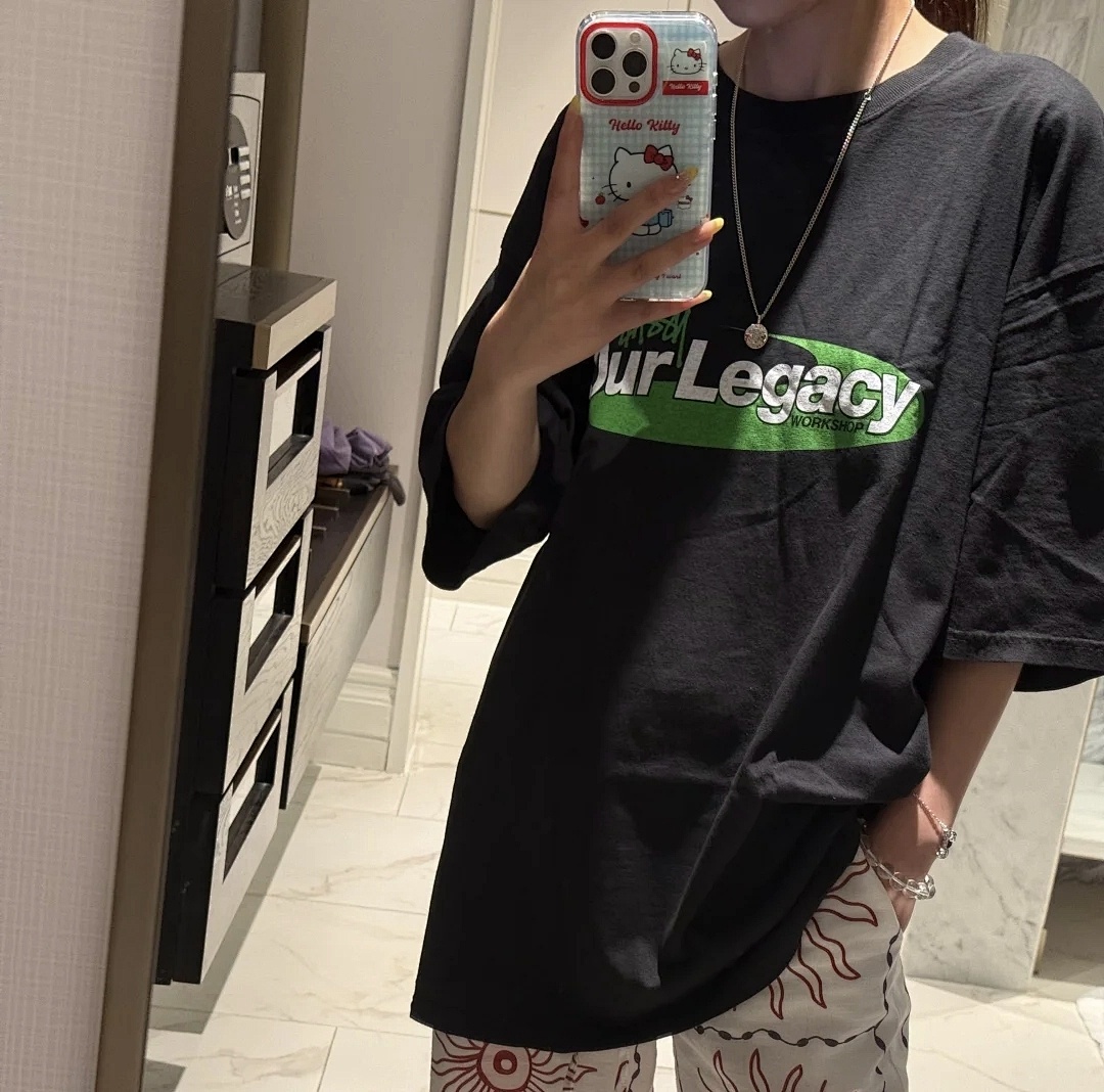 Stussy 128 STU SS25 OUR LEGACY TEE Collab T Print Short Sleeve Black Off White S-XL - Image 38