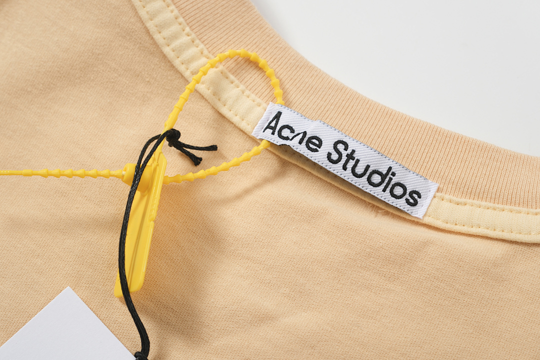 Acne Studios 108 AC Small Label LOGO Short Sleeve T Blue Black Yellow Water Purple S-XL 8040# - Image 27