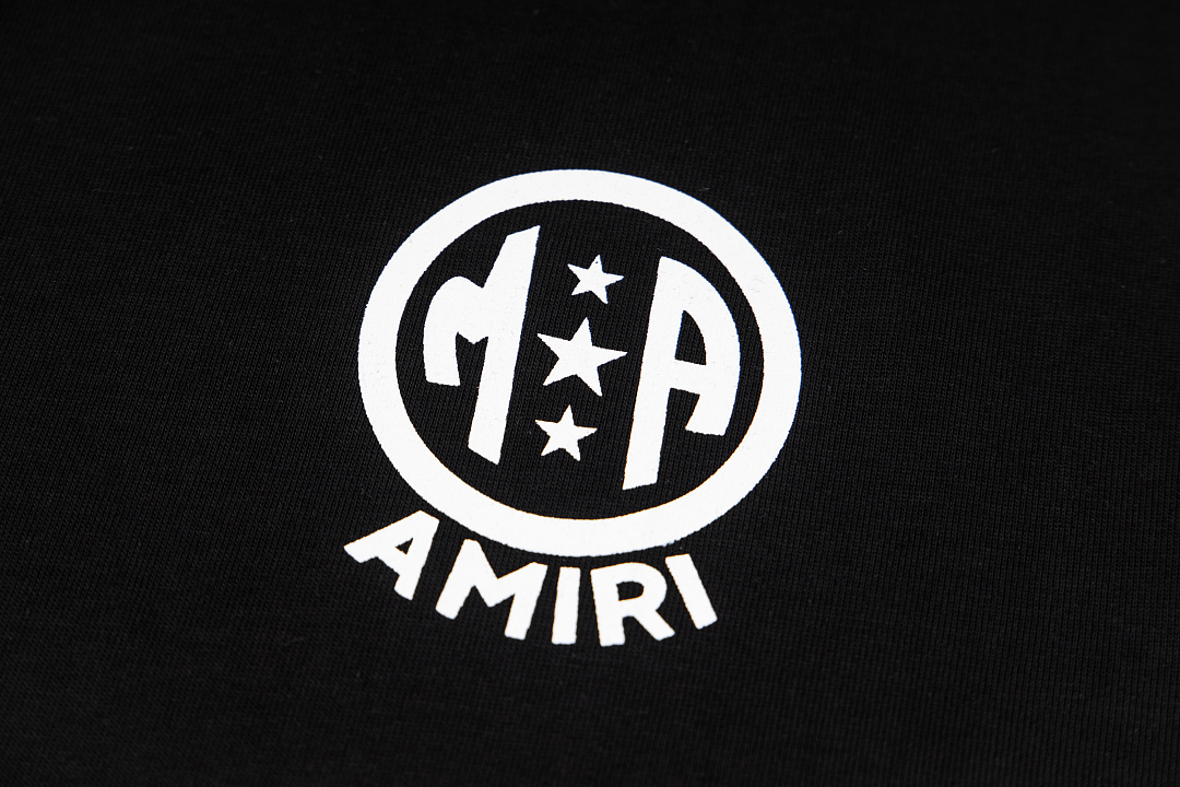 AMIRI 118 26Ss New Logo Print Short Sleeve T Black White S M L XL 9926# - Image 8