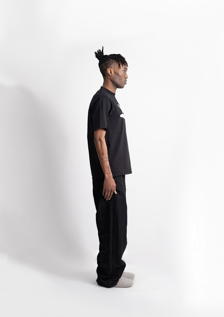 Balenciaga 238 VUJADE VD CRUSHED NYLON TRACK PANTS Model Long Black S-XL 7234# - Image 18