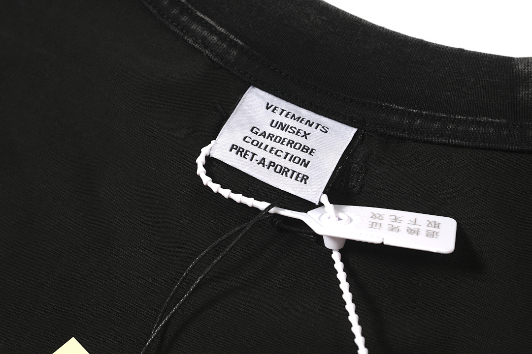 Unbranded 128 VETEMENTS Canvas Logo Short Sleeve T Black White S-XL V5200# - Image 32