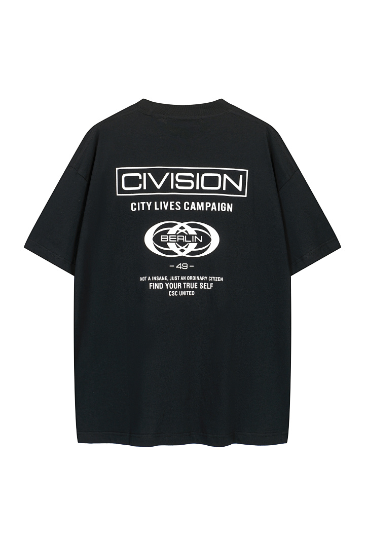 On Running 108 CIVISION By CSC Print LOGO Short Sleeve T White Black 1 2 3 8032# - Image 4