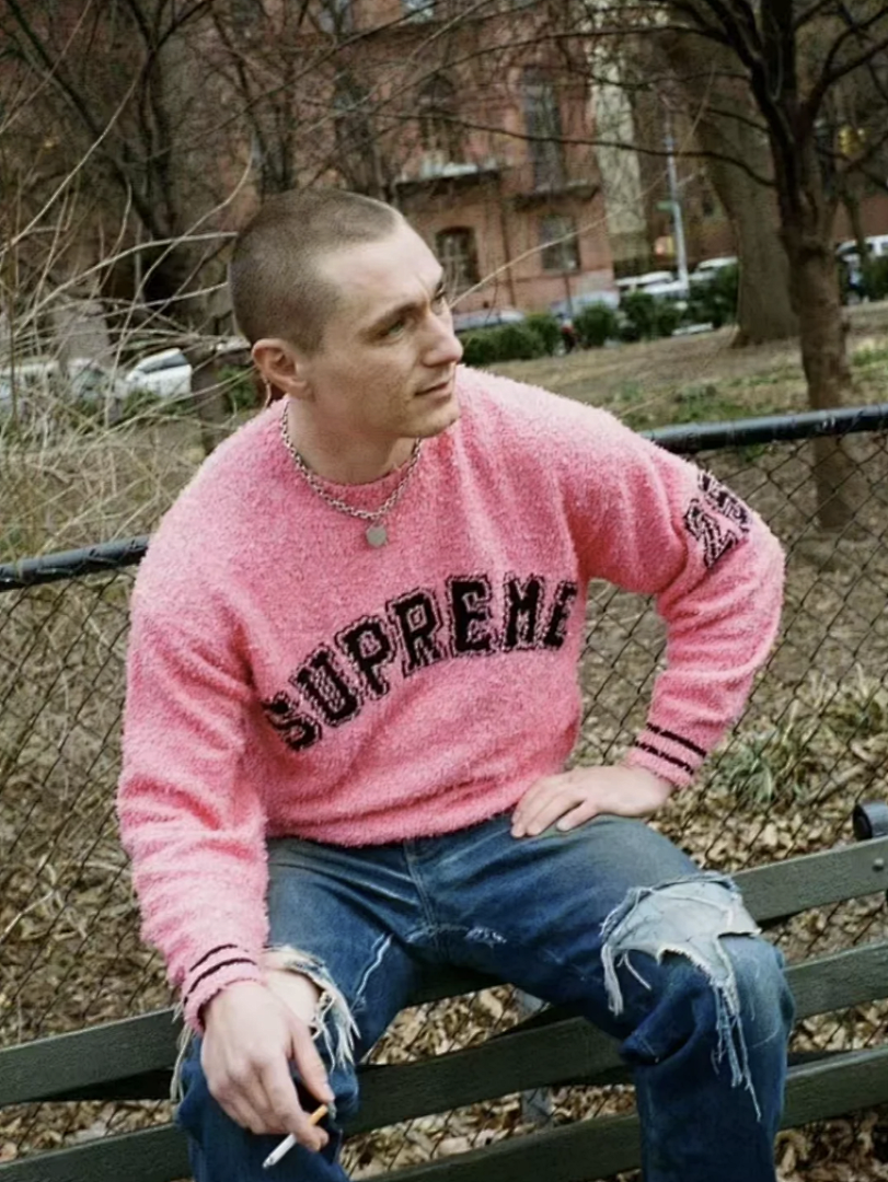 Supreme 368 SS25 TEXTURED ARC SWEATER Fleece Velvet Black Apricot Pink S-XL - Image 38
