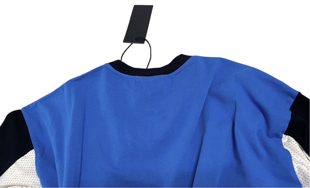 Unbranded 148 Satoshi Nakamoto Blue Patchwork Collar Long Sleeve : Green S M L - Image 16