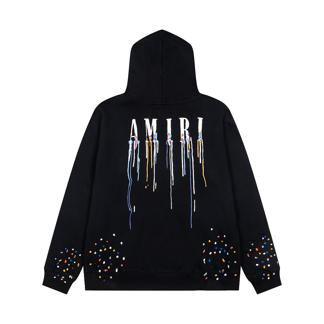 AMIRI 218 Wide Version Model Long Sleeve Black White S M L XL 605# - Image 4