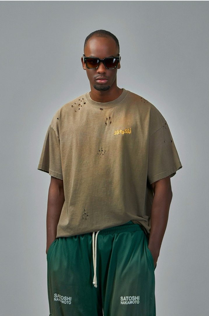 Unbranded 128 Satoshi Nakamoto Chain Stitch Tee Short Sleeve T : Black Coffee S M L - Image 23