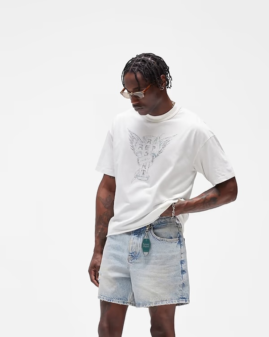 Off-White 128 REPRESENT New High Mens Womens Top Water Wide Short Sleeve T :S M L XL : Off (White) - Image 17