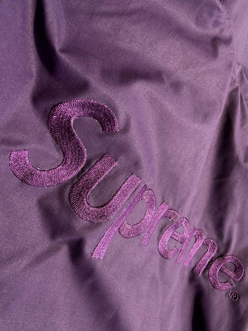 Balenciaga 438 SS26 WEEK1 Cotton Ripstop Track Jacket Black Off White Camo Purple S~XL - Image 14