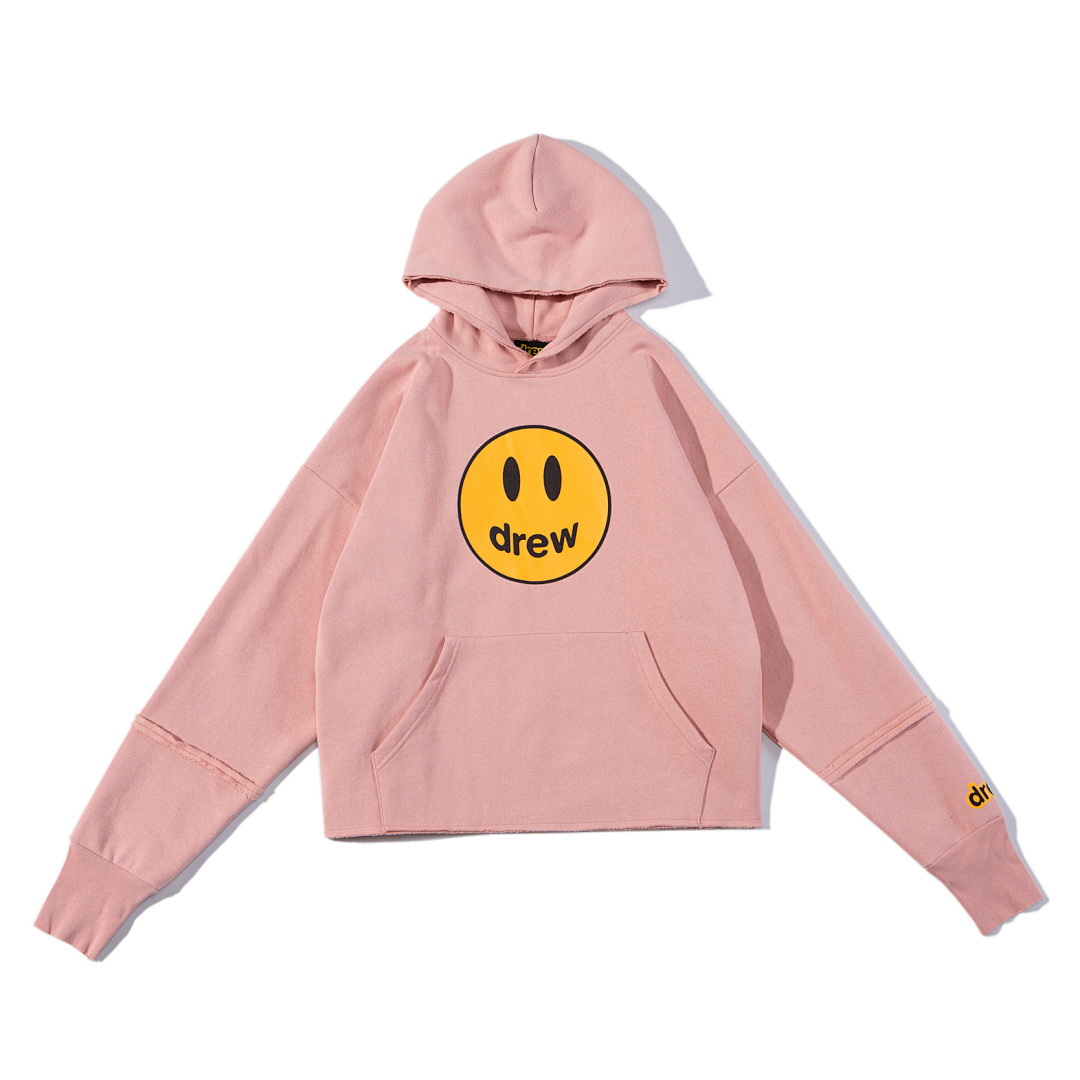 Off-White 218 Drew House 21Ss Mascot Deconstructed Hoodie Black Off White Pink S M L - Image 5