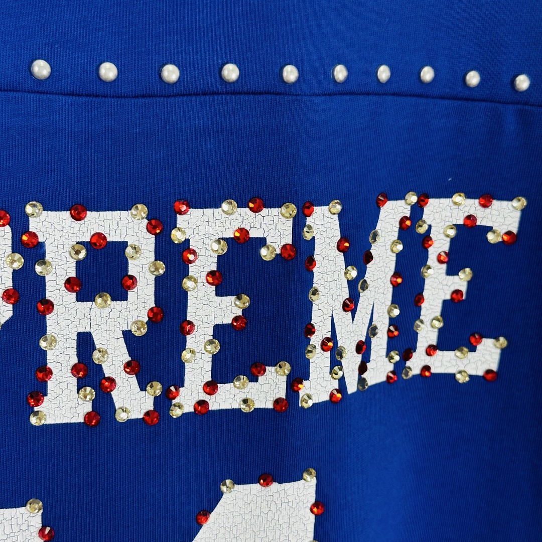 Supreme 238 SS26 STUDDED FOOTBALL TOP 11 No Diamond T Black Blue Apricot - Image 24